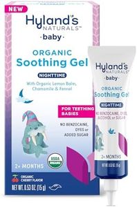 Hyland's Baby Organic Night Oral Soothing Gel, with Chamomile, Calendula, and Fennel, Cooling Gel for Oral Discomfort, Easy-to-Apply, Ages 2 Months and Up, 0.53 Ounce