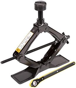 Cric à ciseaux Leadstand pour voiture, conception rapide et économe en main-d'œuvre, charge : 1,8 tonne, hauteur maximale : 419 mm Le fond est agrandi.