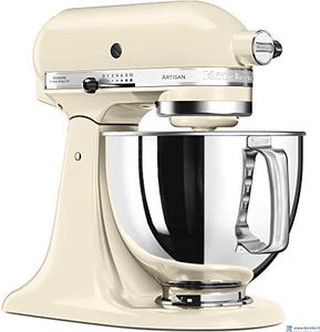 KitchenAid Artisan - Robot de cocina (4,8 L), color crema