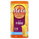 Metamucil, Daily Psyllium Husk Powder Supplement, Sugar-Free, 4-in-1 Fibre for Digestive Health, Orange Smooth Flavored Drink, 114 Servings