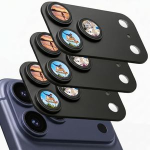 Bouvardia for iPhone 17 Pro Max Camera Lens Protector [Real Full Protection], Solid Metal Body, 9H+ High-Alumina Tempered Glass, Strong Adsorption & Case-Friendly (Black, 3-Pack)