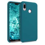 kwmobile Case Compatible with Huawei P20 Lite Case - TPU Silicone Phone Cover with Soft Finish - Teal Matte