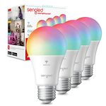 Sengled Smart Light Bulbs, Alexa Light Bulb No Hub Required, Smart Bulbs That Work with Alexa & Google Home, A19 RGB olor Changing Light Bulb High CRI >90, 800LM 60W Equivalent, 4 Pack