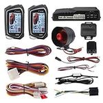 EASYGUARD 2 way Car Alarm system EC201-M9 with 1.73 inch big LCD pager display remote start turbo timer mode shock warning DC12V