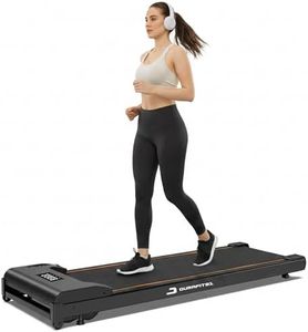 Durafit91™ Compact Lite 2.5HP Peak BLDC Motor Walkpad Treadmill with Remote Control | 120 kg User Capacity Walking Pad| 6 km/h Max Speed | LED Display with Under-Desk Design | Home Use