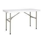 Bolero Foldaway Rectangular Utility Table 4Ft 740X1220X607mm Legs Fold Into Top