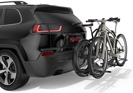 PacificCrest Bike Rack for Car & SUV - 2'' Hitch or Trucks/RV | 160lb Heavy-Duty Car Bike Rack, E-Bike & Fat Tire Ready (5'') | Foldable, Tilt-Away, Anti-Rattle Lock, No Extra Tools Needed