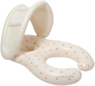 SUNNYLiFE Float Together Baby Seat, 110x74x65cm, Strawberry Sunshine, PVC, Removable Canopy, 0.85kg, Strawberry Sunshine
