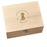 Personalised Wooden Dog, Cat, Rabbit, Hamster, Horse, Pet Memorial Keepsake Box - In Memory Of Circle