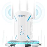 COTDLNK 2024 New WiFi Extender Booster for Home WiFi Booster Wireless Booster up to 2600sq.ft Wireless Internet Repeater with Ethernet port| 1200Mbps Dual Band 2.4G&5G| Easy Setup| UK Plug