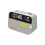 Pure Moment Bedside & Office Alarm Clock (DAB+/FM Digital Radio, Bluetooth, Sound Noise Machine, Sleep Aid, Wake, Night Light, Dimmable Display), Cotton White, Normal