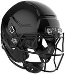 Schutt F7 AiR Varsity Football Helmet, Virginia Tech 5-Star Helmet, Lightweight Football Helmet for High School, 2X-Large, Molded Gloss Black, F7X EGOP III Facemask Attached