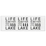 Hallway Runner Rug,Life is Better at The Lake Summer Theme Non Slip Water Absorbent Rug Indoor Entrance Floor Mat Runner for Home Garage Kitchen Laundry 19.7x47.2in