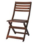 IKEA BOUTIQUE STORE Outdoor Foldable Wooden Stained Chair (Brown)