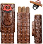 KEJIAR Cigar Travel Case Leather Ci