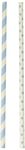 Darice Light Blue Polka Dot and Stiped Paper Straws, 100 Piece