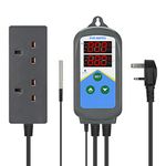 INKBIRD Heating Temperature Controller ITC-306T-WIFI, 24 Hours Digital Cycle Timer Thermostat for Greenhouse, Germination, Reptiles, Incubation, Heating Only (UK Plug)