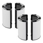 Leemone True HEPA+Carbon Filter 2-Pack Replacement Compatible with Dyson PH01 PH02 PH03 HP06 TP06 HP07 TP07 HP09 TP09 HP10 TP10 360° Combi Glass Purifying Fans, Pure Cool Hot Air Puri-fier, Black