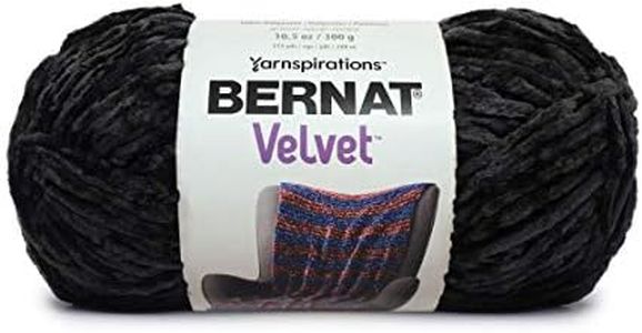 Bernat Velvet Yarn, 10.5 oz, 1 Ball, Blackbird