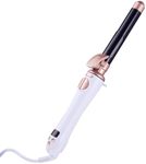 Layhou Automatic Curling Iron Porcelain Rotating Electric Curling Iron, Mothers Day Gifts, Automatic Hair Curler Big Wave Curls Hairdresser with Adjustable Heat Setting 100-230℃ (Black&Gold)
