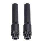 Bingfu Dual Band VHF UHF 136-174MHz 400-470MHz Ham Radio Antenna Handheld Two Way Radio SMA Male Soft Antenna 2-Pack for Icom Yaesu Vertex Ham Radio Walkie Talkie Standard Horizon Marine VHF Radio