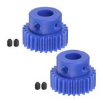 HARFINGTON 2pcs Spur Gear 6mm Bore Pinion Gear 26T Mod 1 Plastic Motor Gear for RC Car Replacement Parts Accessories Electric Grinder Gearbox Reduction Gear Gear Reducer