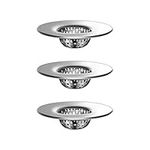 MR.SIGA Bathroom Sink Strainer, Utility, Slop, Bathtub Lavatory Sink Drain Strainer Hair Catcher, Stainless Steel Shower Drain Strainer, 3 Pack