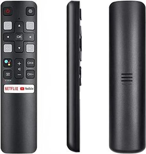 Universal for TCL-Android-TV-Remote, RC802V FNR1 Remote Control Compatible with All TCL Android Smart TV - No Setup Required