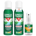 Jungle Formula Travel Pack - 2 x Maximum Spray125ml - 1 x Strong Spray 60ml Sold by Slamtech