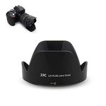 Camera Lens Hood JJC Lens Shade for Nikon AF-P DX NIKKOR 18-55mm f/3.5-5.6G VR Lens & Nikon 1 NIKKOR VR 10-100mm f/4-5.6 Lens Replaces Nikon HB-N106 Lens Hood no Vignetting Reverse Attaching -Black