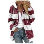 oelaio Plaid Button Shirt Cardigan for Womens Casual Long Sleeve Flannel Shirts Lapel Oversized Boyfriend Jackets Blue