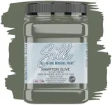 Dixie Belle Silk All-in-One Mineral Paint | Hampton Olive (32 Fl Oz) | Olive Green All-in-One Water Based Primer + Topcoat | Durable Furniture Paint | Low Reflective Finish