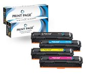 Print Page 045 Toner Cartridge Compatible for Canon 045 for imageCLASS LBP611Cn, LBP613Cdw, MF631Cn, MF633Cdw, MF635Cx (CRG 045 - 4 Color Set)