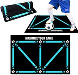 cvthgyy Football Footstep Training Mat,Soccer Training Mat,Agility Footstep Training Mat,Soccer Train Mat for All Levels,Non-Slip Silent Equipment for All Ages to Improve Speed, Strength and