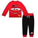 Disney’s Cars Jogger Set for Boys, Long Sleeve Shirt and Sports Pants, Size 4T