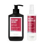 THE LOVE CO Salicylic Acid 02% Body Wash + Acne Body Spray| Body & Back Acne | Prevents Dry, Rough, Bumpy, and Strawberry Skin | Deep Cleanses Skin Combo Pack of 2