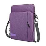 MoKo 12.9 Inch Tablet Sleeve Bag Carrying Case with Pockets Fits iPad Pro 12.9 M2 2022/2021/2020, Surface Laptop Go 12.4", Galaxy Tab S8+/S9+ 12.4" 2022/2023, Purple