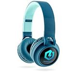 PowerLocus Headphones for Kids, Bluetooth Headphones, Kid Headphone Over-Ear with LED Lights, Foldable Headphones with Microphone,Volume Limited, Wireless and Wired Headphone for Phones,Tablets,PC,TV