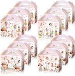 Dinifee 12 Pcs Fairy Party Favor Boxes Floral Fairy Treat Boxes Butterfly Fairy Theme Gift Boxes for Girl Fairies Birthday Baby Shower Party Supplies Garden Decorations