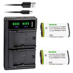 Kastar Battery 2 Pack and Charger for Kodak KLIC-8000, RICOH DB-50 BJ-5 and Kodak Z885, Z1012 is, Z1015 is, Z1085 is, Z1485 is, Z612 is, Z712 is, Z812 is, Z8612 is, RICOH Caplio R1 R1S R1V R2 RZ1