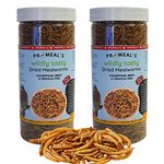 Pro-Meal Dried Mealworms - High Protien Treat Food For Aquarium Fishes Like Arowana, Flowerhorn And Birds, Reptiles, Monkeys And Other Pets (500Gm),All Life Stages, 1 Count