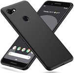 SmartPoint Silicon Candy With Anti Dust Plugs Shockproof Slim Back Cover Case For Google Pixel 3, Black