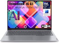 Lenovo Thinkbook 16 G7 Ultra 5 Premium Laptop Computer Intel 12-Core 16" FHD 32GB DDR5 RAM, 1TB PCIe SSD Thunderbolt 4 WiFi 6E RJ45 Win 11 Pro NPU AI Experience Copilot Business Laptop venthear