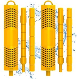 Joepoe SPA Mineral Sticks for Hot Tub, Hot Tub Stick with 4 Months Lifetime Universal for Hot Tub & Pool, Spa Mineral Cartridge Keeps Water Crystal Clear (Yellow,2-Pack)