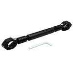 CHENJIEUS Motorcycle Balance Bar, Universal 22mm Aluminum Alloy Cross Bar Handlebar Motorbike Reinforce Lever Accessories (Black) (black)