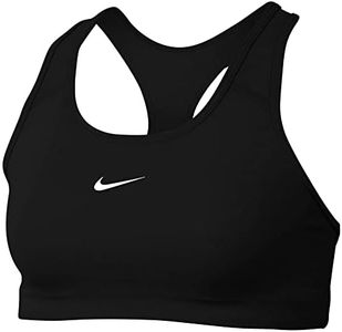 Nike Women's Med Pad Bra Sports Bra Black/(White)