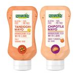 Naturin Combo Pack of 2- Tandoori Mayo Marinade or Dip for Tandoor Snacks 290g and Chipotle Mayo 290g |Gluten Free | 100% Vegetarian & Eggless Mayonese | Mayonnaise