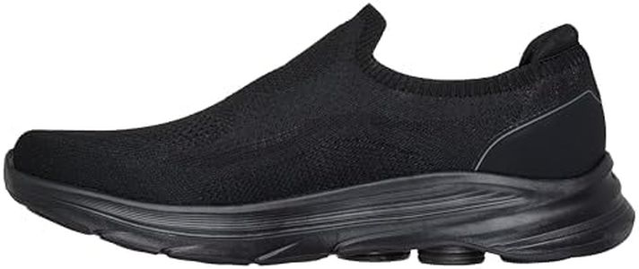 Skechers Men's Gowalk 8 - Gabe Laceless Sneaker, Black/Black, US 10