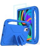 L00KLY Kids Case for Lenovo Tab M11 2024, Case with Screen Protector Built-in Kickstand and Handle, Lightweight Shockproof Silicone Case for Lenovo Tab M11 Tablet 2024 11 Inch (TB330FU) (Blue)