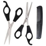 Accessotech Hair Cutting & Thinning Scissors Shears Hairdressing Set Comb Thinner Styling